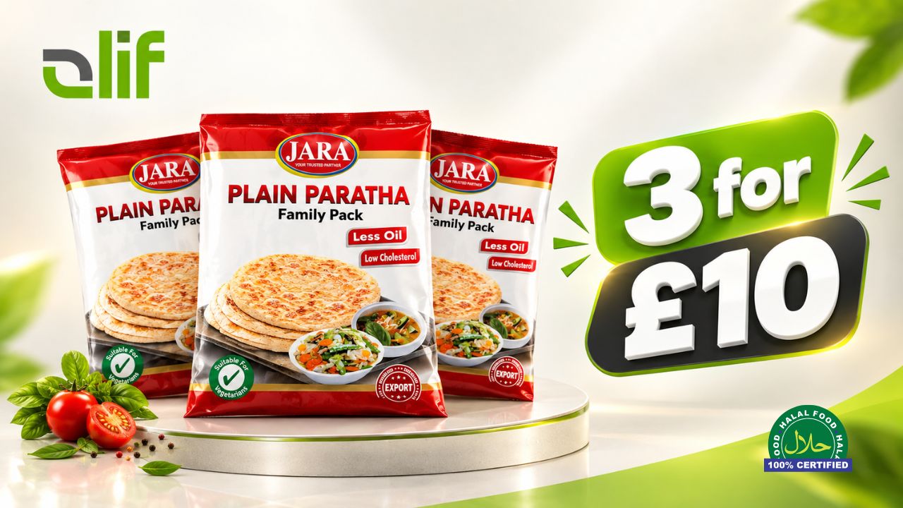 Jara Plain Paratha family pack — 3 for £10