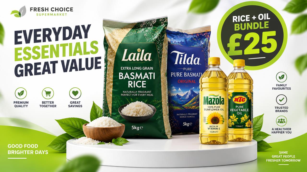 Rice and oil bundle — £25